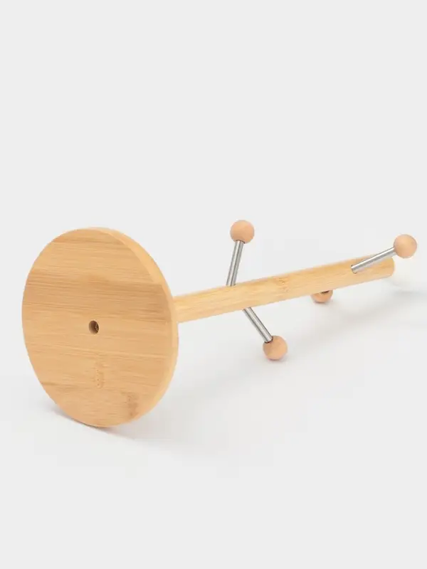 Набор кружек на деревянной подставке BellaTenero, 4 предмета: 400 мл, 12.5&times;8.7&times;9.7 см, фарфор, белый