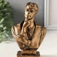 Бюст &laquo;Есенин&raquo;, фигурка гипс, 16 см, под бронзу