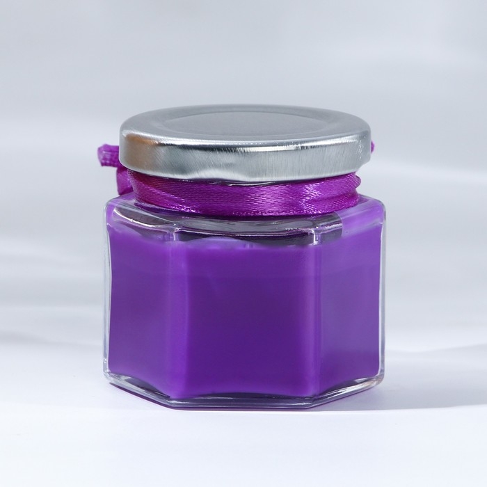 Свеча в банке  Свеча в банке "Неповторима", аромат ежевика