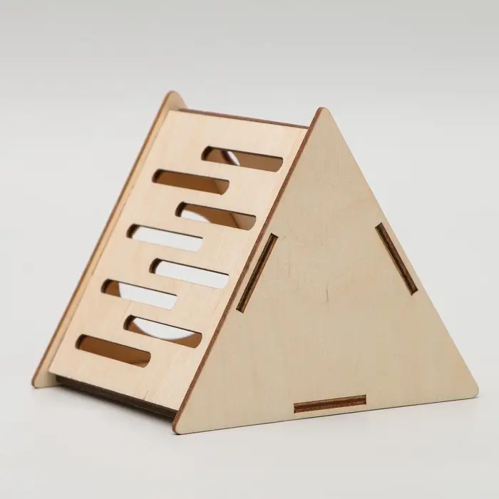 Домик для грызунов &laquo;Сыр&raquo;, 12.5&times;11.5&times;11 см, дерево