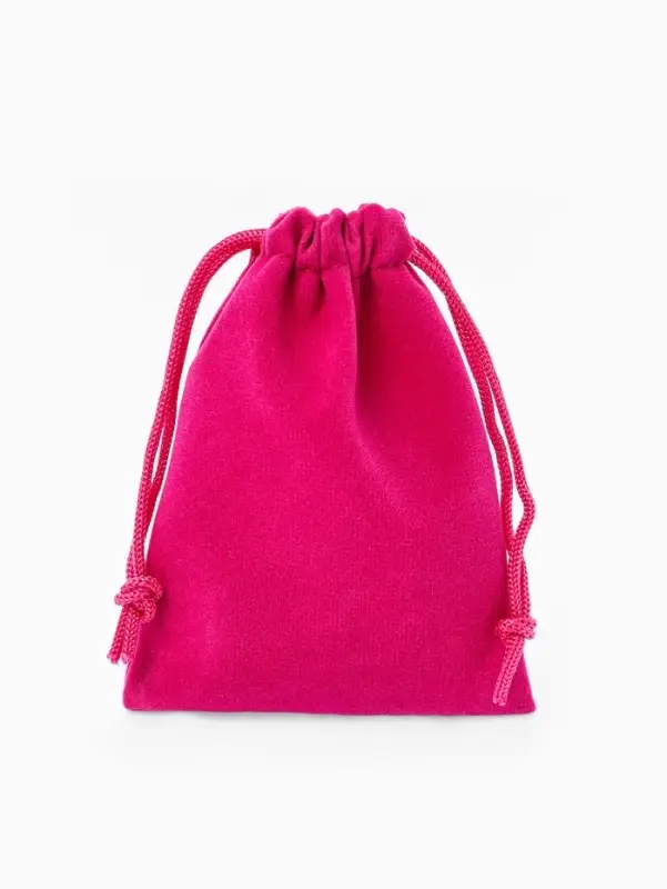 Набор мешочков бархатных 50 шт. , 7&times;9 см, ярко-розовый