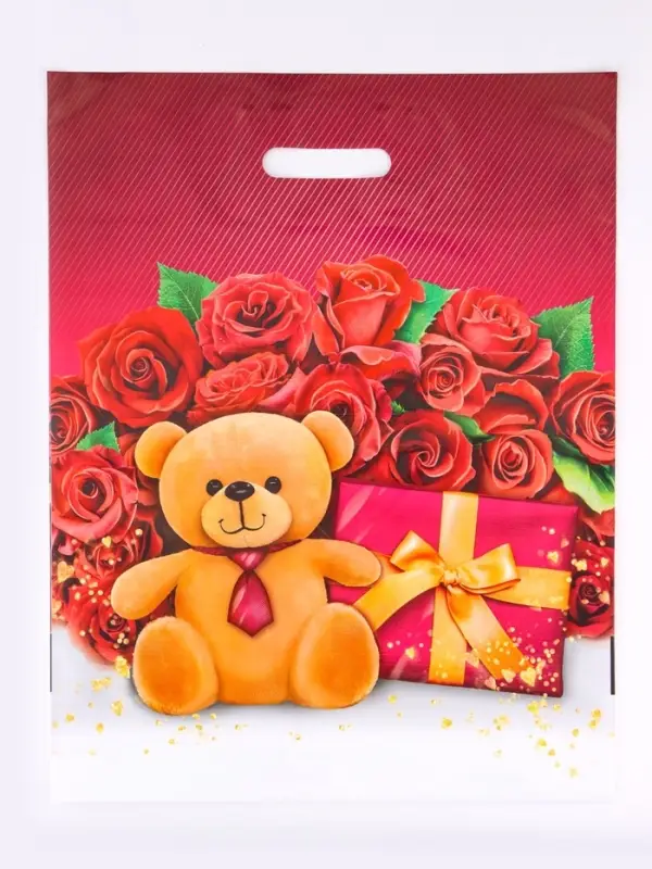 Пакет Пакет "Поклонник", полиэтиленовый с вырубной ручкой, 40х50 см, 80 мкм