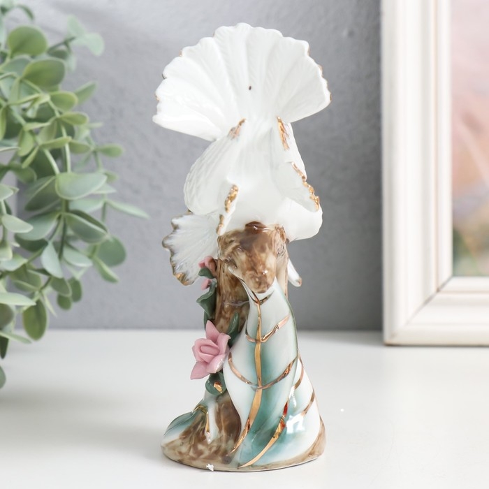 Сувенир керамика Сувенир керамика "Голуби на цветочном дереве" 14,5 см