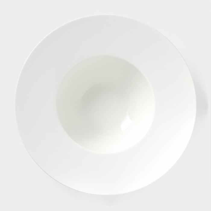 Тарелка фарфоровая для пасты Wilmax, 600 мл, d=25 см, цвет белый Тарелка фарфоровая для пасты Wilmax, 600 мл, d=25 см, цвет белый