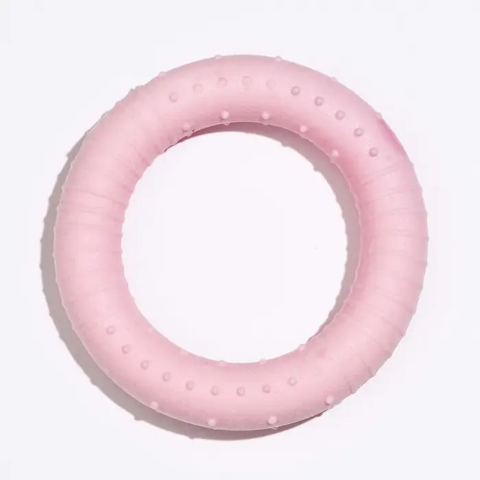 Плавающая игрушка для собак Пижон Premium &laquo;Обруч&raquo;, 8 см, вспененный TPR, розовая