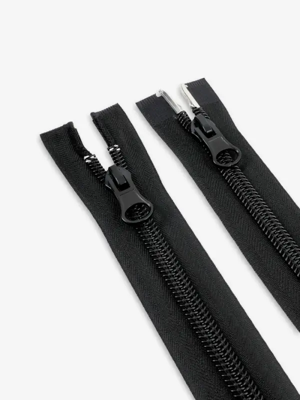 Молния &laquo;Спираль&raquo;, №10, разъёмная, 2 замка, замки автомат, 110 см, чёрная