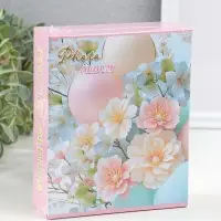 Фотоальбом на 40 фото 10х15 см "Весеннее цветение" в коробке 4,5х14х17 см