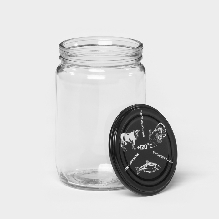 Набор стеклянных банок с крышками для автоклава СКО-82, 650 мл, 20 шт Набор стеклянных банок с крышками для автоклава СКО-82, 650 мл, 20 шт