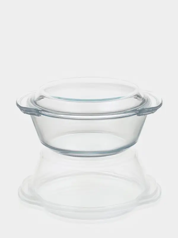 Набор кастрюль из жаропрочного стекла для запекания Доляна &laquo;Гратен&raquo;, 3 предмета: 0.7 л, 1 л, 1.5 л, с крышками