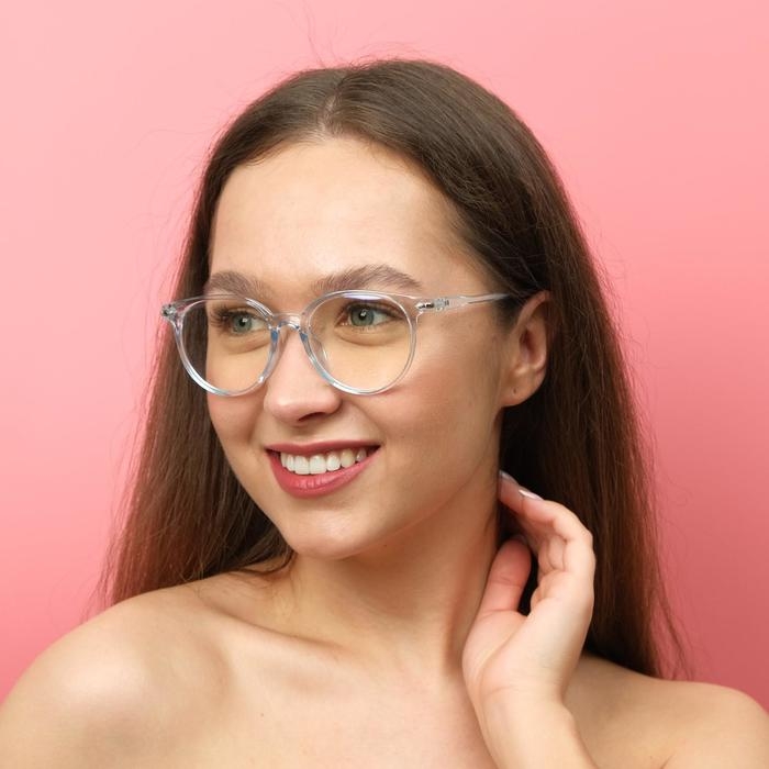 Очки для компьютера,  Очки для компьютера, "Мастер К", 14 х 14 х 4.5 см, линза 4.5 х 5.2 см, салфетка