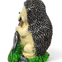 Садовая фигура из полистоуна &laquo;Ёж с лопатой&raquo;, 31&times;22&times;22 см