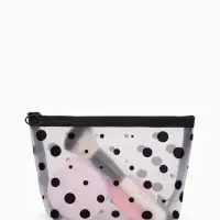 Косметичка дор Горох, сетка 17*6,5*13,5, отд на молнии, белый Косметичка дор Горох, сетка 17*6,5*13,5, отд на молнии, белый
