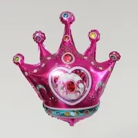 Воздушный шар фольгированный 24" «Розовая корона», фигура