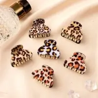 Крабик для волос &laquo;Шёлк&raquo;, лео, 4&times;2.5 см, МИКС