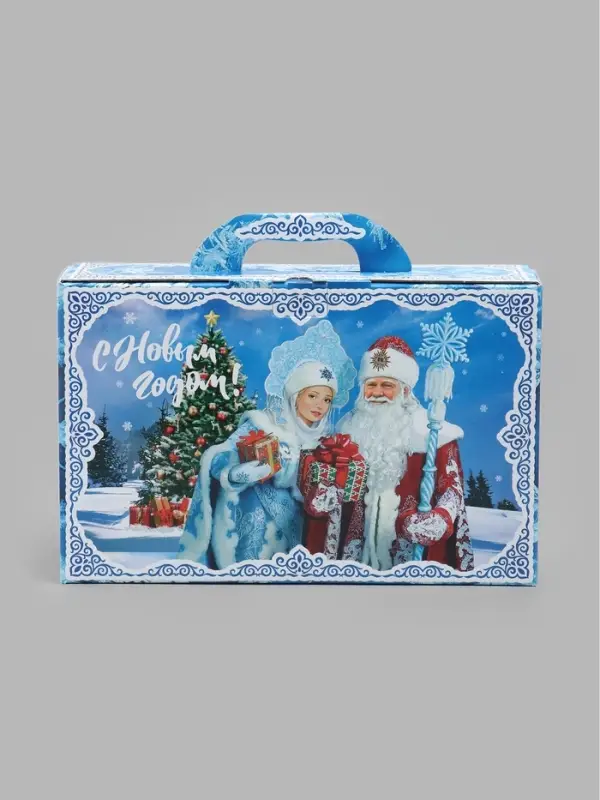 Подарочная коробка новогодняя &laquo;Зимние узоры&raquo; 260&times;350&times;100, для сладких подарков