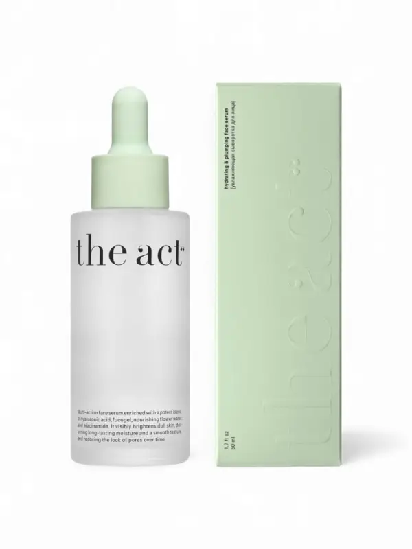 Сыворотка увлажняющая для лица The Act с гиалуроновой кислотой, 50 мл