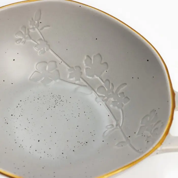 Тарелка суповая керамическая &laquo;Сканди&raquo;, 21&times;15&times;5.8 см, 400 мл, ручная работа