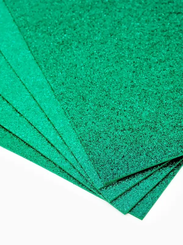 Фоамиран "Мятный блеск" 2 мм формат А4 (набор 5 листов)