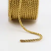 Нить для плетения, d=3 мм, 15&plusmn;1 м, цвет золотой