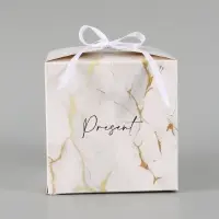 Коробка подарочная складная &laquo;Мрамор&raquo;, 12&times;12&times;12 см