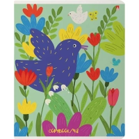 Тетрадь общая А5 ,48л, клетка,скрепка,ЦВЕТ НАСТРОЕНИЯ, 5 шт в уп,7-48-737/5