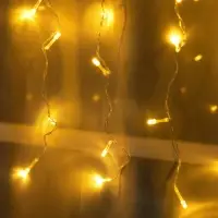 Гирлянда &laquo;Занавес&raquo; 2&times;1.5 м, IP20, прозрачная нить, 360 LED, свечение тёплое белое, 8 режимов, 220 В