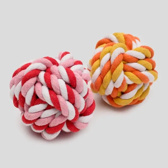 Мячик из каната, 6 см, цвет МИКС