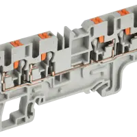 ARMAFIX Клемма пружинная Push-in CP-MC 4 вывода 2,5мм2 серая IEK