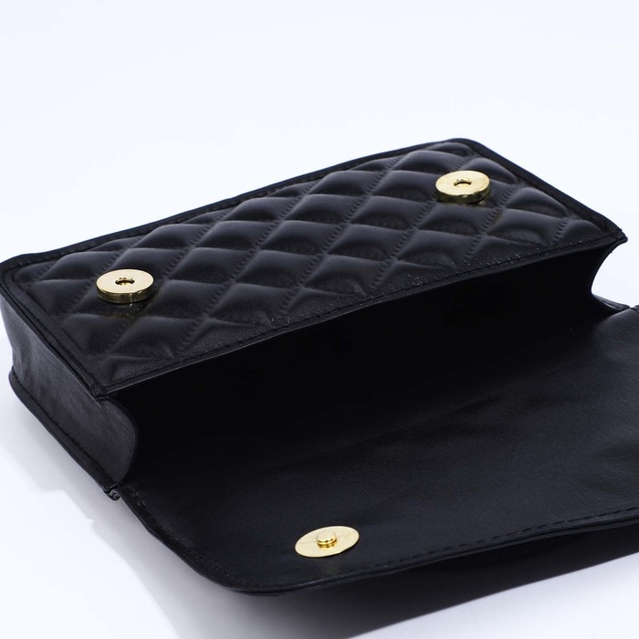 Сумка-мессенджер на магнитах, цвет чёрный Сумка-мессенджер на магнитах, цвет чёрный