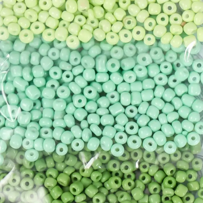 Набор бисера для плетения круглый &laquo;Арт Узор. Палитра зелёного&raquo;, 6/0, 5 цветов &times; 20 г 20&times;8&times;0.7 см, для рукоделия