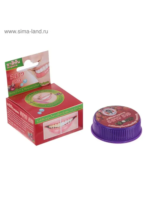 Зубная паста 5 Star Cosmetic с травами и экстрактом мангостина, 25 г