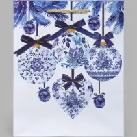 Пакет подарочный ламинированный &laquo;Шары гжель&raquo; MS 18&times;22.3&times;10 см