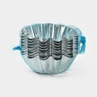 Форма для выпечки ромовой бабы, d=12.2 см, h=4.6 см, жесть, серебристая