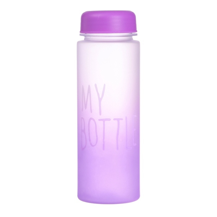 Бутылка для воды, напитков, спортивная, в школу, 500 мл, My bottle,19.5 х 6 см, фиолетовая Бутылка для воды, напитков, спортивная, в школу, 500 мл, My bottle,19.5 х 6 см, фиолетовая
