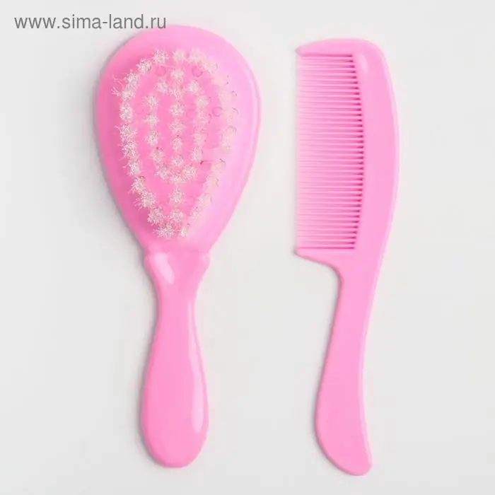 Детские расчёски Крошка Я, набор 2 шт., от 0 мес., цвета МИКС Детские расчёски Крошка Я, набор 2 шт., от 0 мес., цвета МИКС