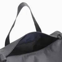 Сумка спортивная на молнии TEXTURA, с подкладкой, длинный ремень, маленький размер, серая