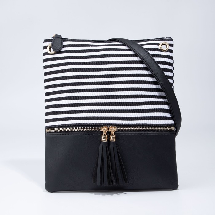 Сумка кросс-боди на молнии, цвет чёрный Сумка кросс-боди на молнии, цвет чёрный