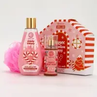 Подарочный набор косметики «Чудес в Новом году», гель для душа, мочалка и мист, URAL LAB Подарочный набор косметики «Чудес в Новом году», гель для душа, мочалка и мист, URAL LAB