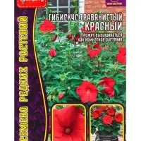 Семена цветов Гибискус Красный травянистый 5 шт. 12.29 г.
