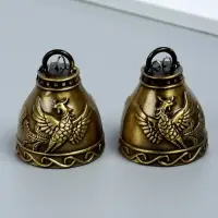 Колокольчик металл "Птица Феникс" набор 2 шт 6х4,8х4,8 см
