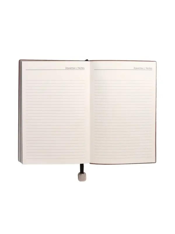 Ежедневник недатированный формат А5, 80л, линия, с ручкой, подар коробка, Черный