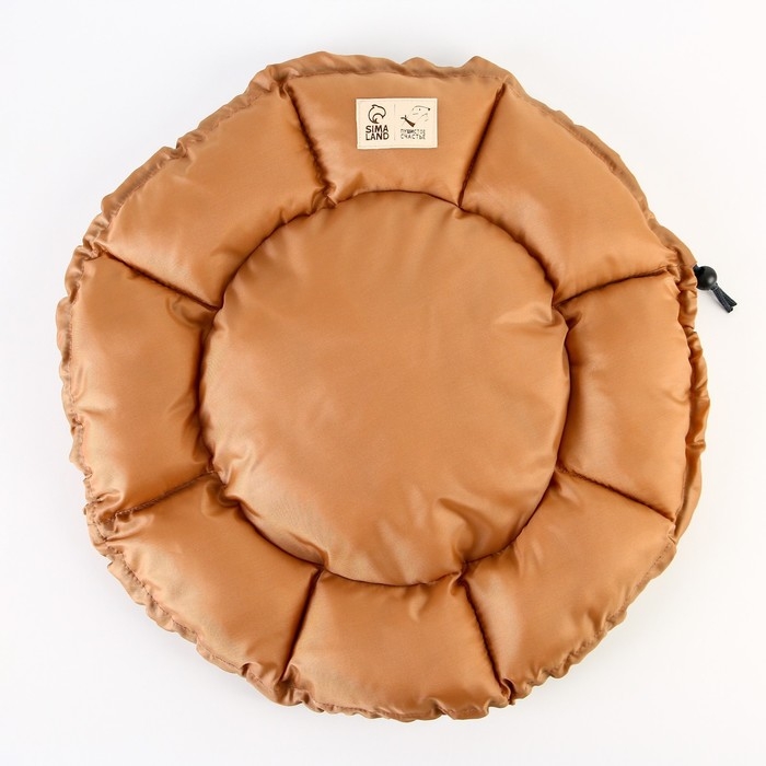 Лежанка для кошек и собак двусторонняя светло-коричневая, 50-30х12 см Лежанка для кошек и собак двусторонняя светло-коричневая, 50-30х12 см