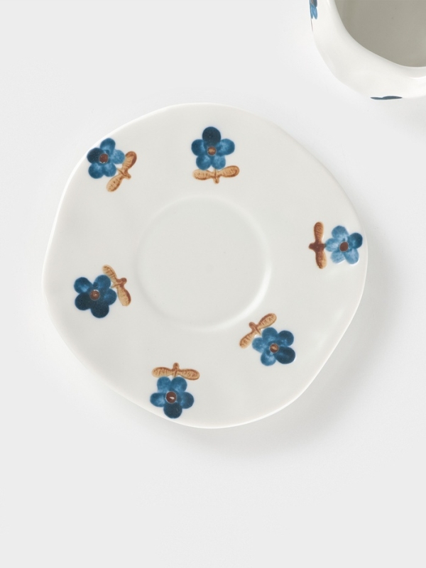 Чайная пара Доляна «Гводика», чашка 220 мл, блюдце d=16 см, ручная роспись, керамика, белая Чайная пара Доляна «Гводика», чашка 220 мл, блюдце d=16 см, ручная роспись, керамика, белая