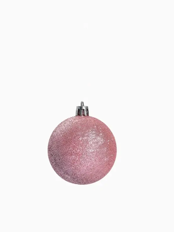 Ёлочные игрушки &laquo;Пироженки&raquo;, шары новогодние, набор 12 шт., d=6 см, розовый