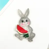 Магнит полистоун "Зайчонок с фруктами" МИКС 6,6х4,5 см Магнит полистоун "Зайчонок с фруктами" МИКС 6,6х4,5 см