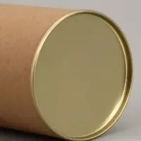 Тубус 73&times;110 мм (90 мм внутренняя высота), картон, металлическая крышка