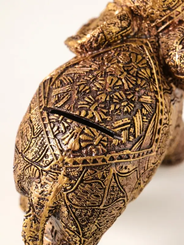 Копилка полистоун "Слон ажурный" 20х17 см