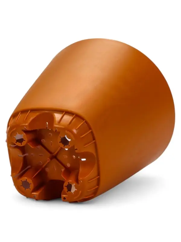 Кашпо с прикорневым поливом 2 л D-14,5см, H-15см карамель Кашпо с прикорневым поливом 2 л D-14,5см, H-15см карамель "Гранд"