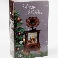 Светодиодная фигура &laquo;Граммофон&raquo; 36&times;16&times;9 см, от батареек 3хААА, музыка, USB, свечение тёплое белое