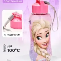 Бутылка для воды пластиковая &laquo;Эльза&raquo;, 350 мл, Холодное сердце